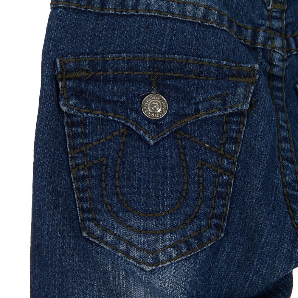 True Religion Lightly Distressed Low-Mid Rise Jeans Women's Size 29 - Picture 6 of 11